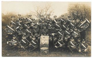 WW1 WWI BEF British soldiers Northamptonshire Regiment band 2