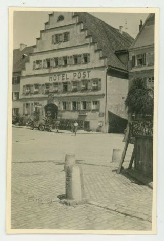 Ww2 Photograph 1945 France Germany Ansbach Hotel Post Us Army Post View Photo