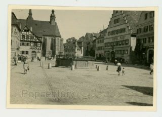 Ww2 Photograph 1945 France Germany Remagen Ansbach Town Street View Photo