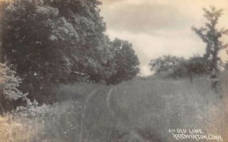 Harwinton,  Ct An Old Lane & Landscape,  Crossman Real Photo Pc 1907 - 20