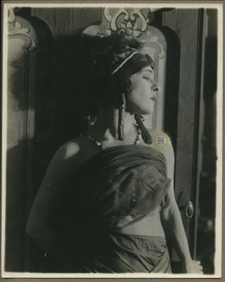 Vintage Actress Photograph: Alla Nazimova Eye For Eye C.  1918