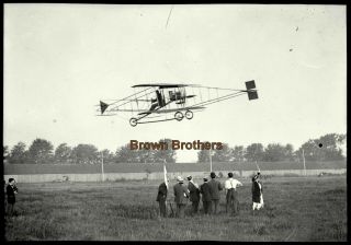 Vintage 1910s Aviation Pioneer Glenn Curtiss In Flight Film Photo Negative 4