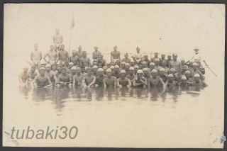 As20 Ww2 Japan Army Photo Naked Soldiers In Sea