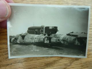 Ww2 Photo Abandoned German Ju52 & Glider Western Desert 80 X 55mm