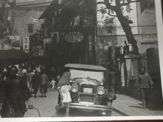 Hong Kong 1920s Central Hollywood Road Street View Rppc Postcard Photograph Rare