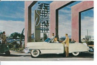 Ca - 189 Nv,  Las Vegas,  The Sands Hotel Casino,  Old Car In Front Chrome Postcard