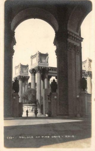 Rppc Palace Of Fine Arts Ppie 1915 San Francisco Expo Vintage Photo Postcard