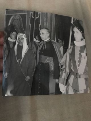 King Talal Of Jordan Rare Photo
