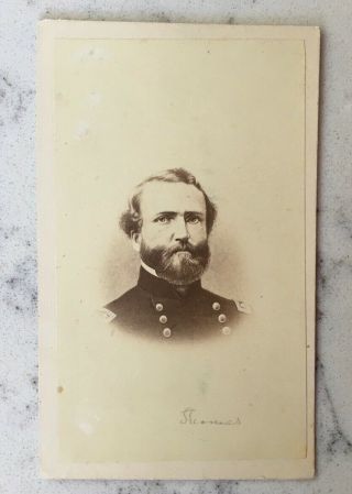 Antique Civil War Cdv Photograph Of Union General George Thomas