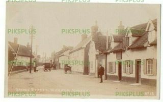 Old Pub Postcard The Chequers Wickham Market Suffolk Real Photo 1912