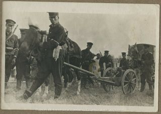 Vintage Chinese Artillery Xinhai Revolution Photograph Hanyang China C.  1911