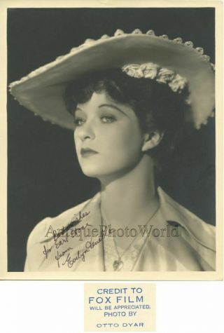 Evelyn Venable Actress Antique Hand Signed Photo Otto Dyar