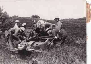 Press Photo Ww2 Royal Artillery Training 60 Pounder Field Gun Nov 1939