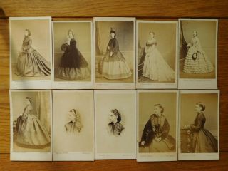 Fashion Cdv Photos X 20 - Well To Do People By Ghémar Frères Of Brussels,  Belgium