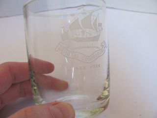 Vintage Hotel Commodore York Water Glasses Set Of 2