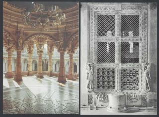 India Hutheesingh Jain Temple,  Ahmedabad Vintage Colour Postcards (10)