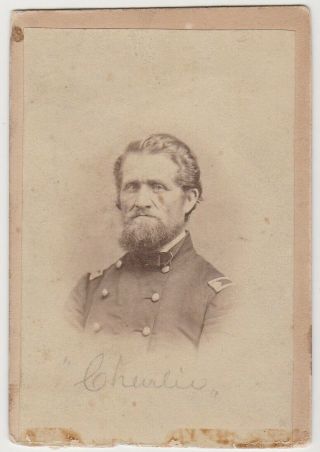 Civil War Cdv Photo Of Union Officer - Who Is He?