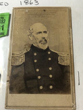 Civil War Uniform Officer Photo General Edwin Sumner CDV Photo 3