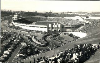 Central America Guatemala City Stadium Vintage Real Photo Postcard