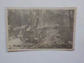 Wwi Photo Postcard Moving Forward Through Post Card Photograph War Vtg Image Ww1