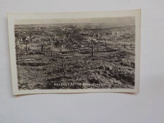 Wwi Photo Postcard Brabant After Bombardment Post Card Rppc Photograph Ww I Ww1