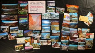 66 Vintage Postcards Colorado Co 1970s - 1980s,  5 Booklets Royal Gorge Denver,