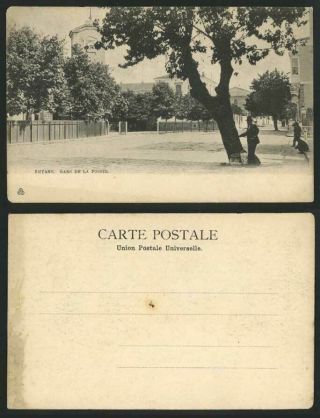 Turkey Smyrne,  Gare De La Pointe,  Railway Station,  Clock Tower Old U.  B.  Postcard