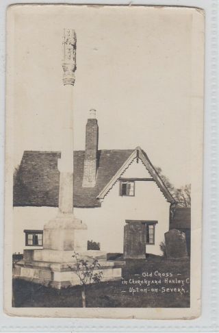 Worcestershire Ppc R/p Old Cross Hanley Upton On Severn Postally 1934