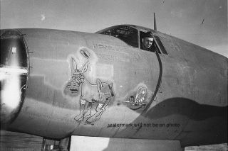 Gen James Doolittle Bomber Nose Art 4 " X 6 " World War Ii Ww2 Photo 32