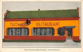 Thomas Restaurant Indianapolis Cafeteria National Old Trails Road Logo