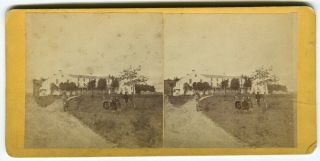 1870s Fort Mackinac Island Michigan Mi Stereoview,  Mission House