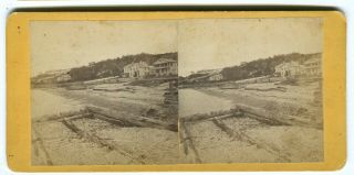 1870s Fort Mackinac Island Michigan Mi Stereoview,  Indian Dormitory