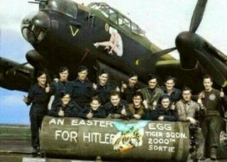 Raf Avro Lancaster Bomber An Easter Egg For Hitler Print 1019 Wwii Ww2 4x6