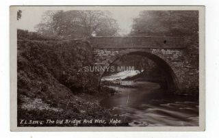Derbyshire,  Hope,  The Old Bridge And Weir,  E.  L.  Scrivens,  Rp