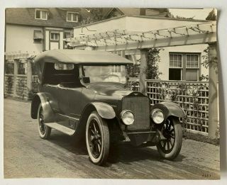 Ca 1920s 7x9 Vintage B&w Photo White Motor Co Automobile Touring Car Front View