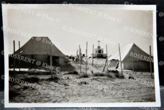 Ww2 Desert War - An Italian War Memorial Amid Army Tents - Photo 9 By 6cm