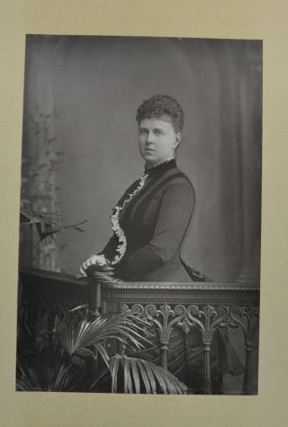 1890s Cabinet Card Portrait Photo Grand Duchess Maria Alexandrovna Russia Downey
