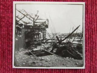1944 Ww2 D Day Photo Building Cellar? France August Fc7c