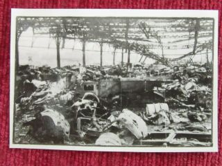 1944 Ww2 D Day Photo Destroyed German Building France August Fc7c