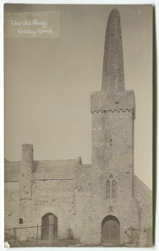The Old Priory,  Caldey Island - Pembrokeshire Rp Postcard