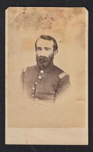 Cdv Photo Of Soldier,  Post Civil War Era,  From John F. ,  Jersey Shore,  Pa