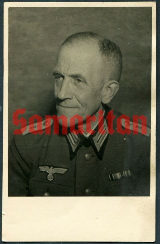 C6/2 Ww2 German Wehrmacht Veteran Dressed In Field Tunic Postcard