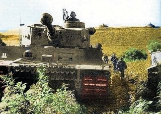 Decorative Magnet - 2 " X 3 " - Ww2 German Tiger I Tank {colorized Photo} - Wwii - C