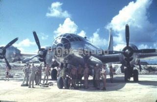 Ww2 Picture Photo Us Bomber B - 29 Enola Gay Crew Before Atomic Attack Japan 3506