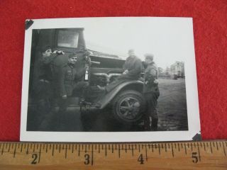 World War 2 Ww2 Photo European Detailed.  German Truck Troops 1940 81