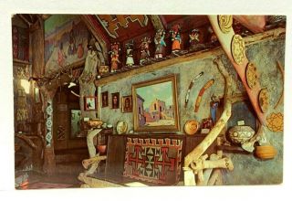 Lancaster California Antelope Valley Indian Museum Interior Vintage Postcard