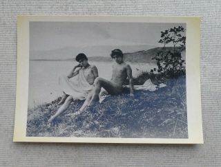 Vintage Wilhelm Von Gloeden Photograph Reprint Paris1981 4x6 Gay Erotic Postcard