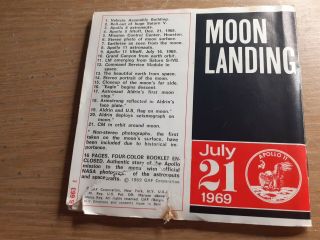 1969 Moon Landing NASA APOLLO VIEWMASTER 3 reels & booklet/sleeve B - 663 2