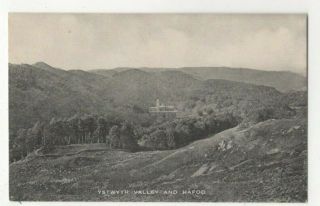 Ystwyth Valley & Hafod Aberystwyth Vintage Postcard Cardiganshire Wales 377c
