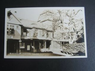 Old Vintage C.  1930 Winchester Mystery House San Jose Ca.  - Rppc Photo Postcard